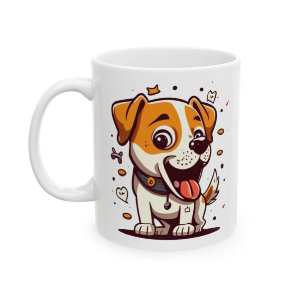 1758069382556718431_2048.jpeg Happy Beagle Puppy Dog Lover Mug – Cute Cartoon Puppy Coffee Mug – 11oz/15oz Ceramic Mug