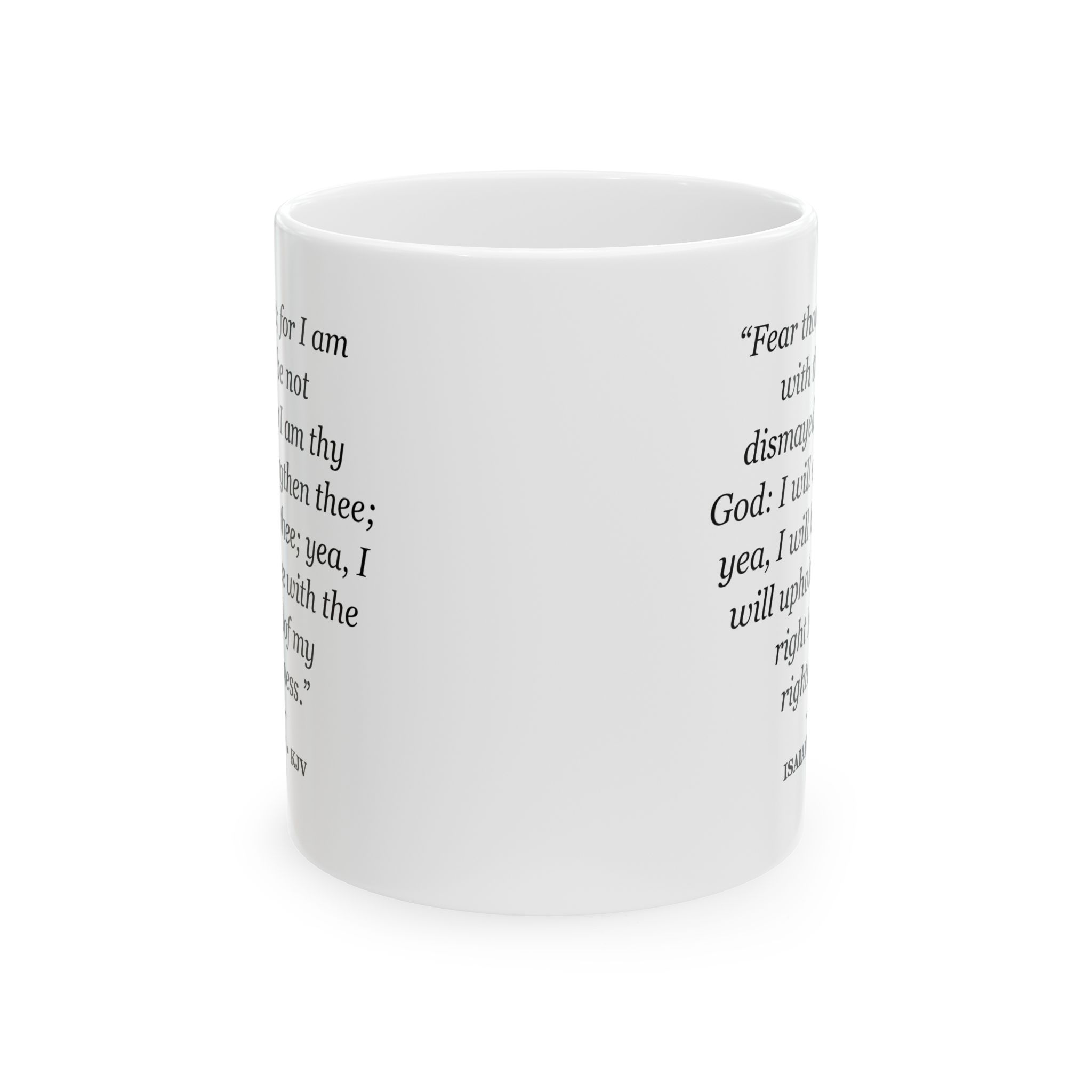 Isaiah 41:10 Bible Verse Mug – KJV Scripture Coffee Mug – 11oz/15oz Ceramic Mug - Image 2