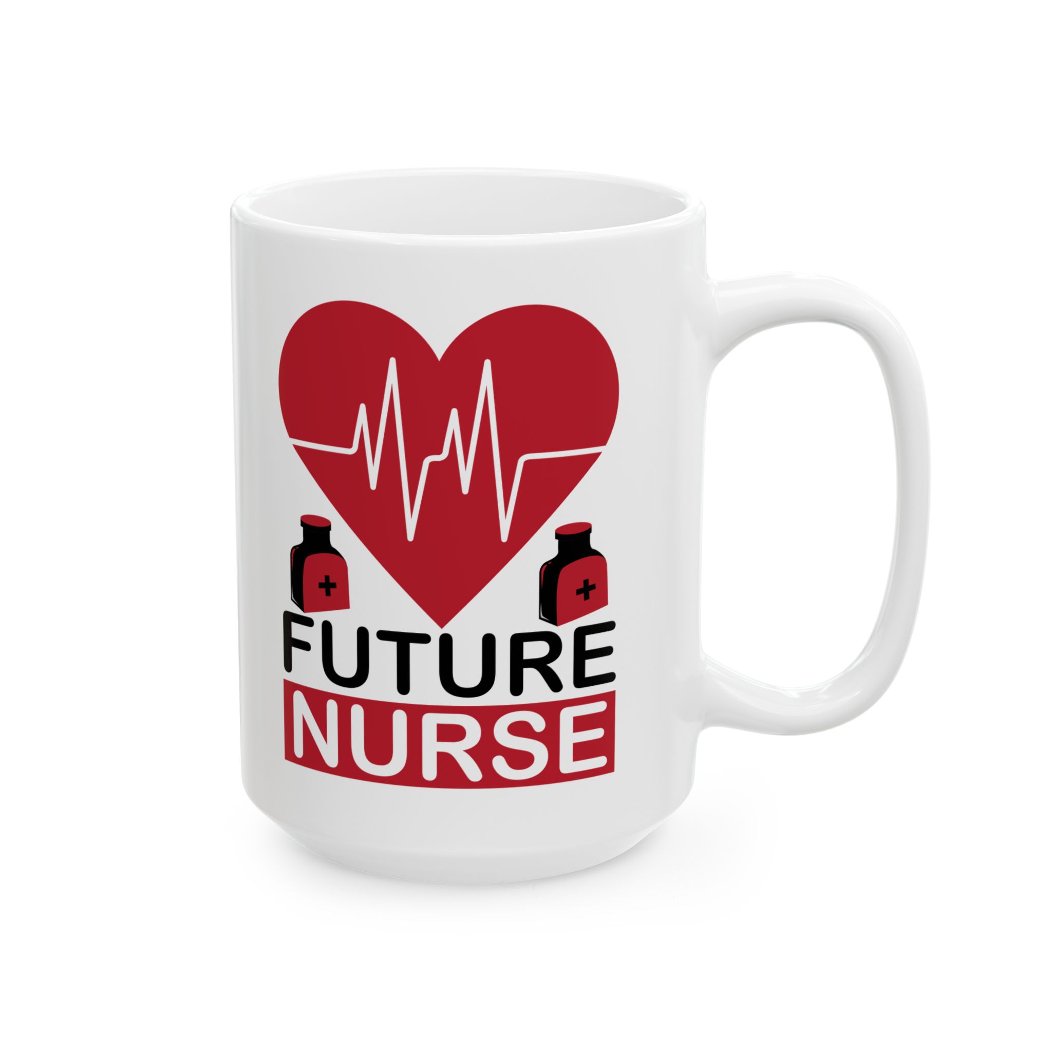 Future Nurse – Medical Coffee Mug – 11oz/15oz Ceramic Mug - Image 6