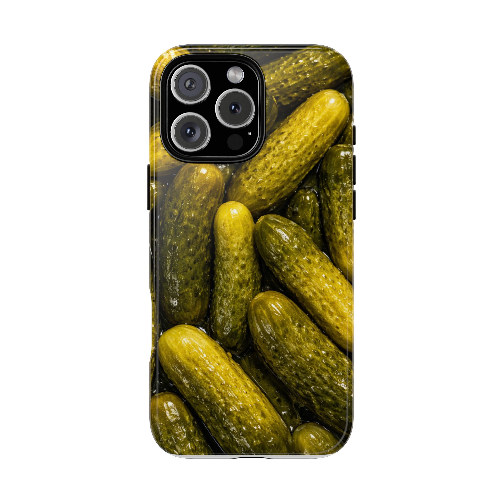Pickle Pattern iPhone Case — Novelty Pickles Design Protective Case - Image 123