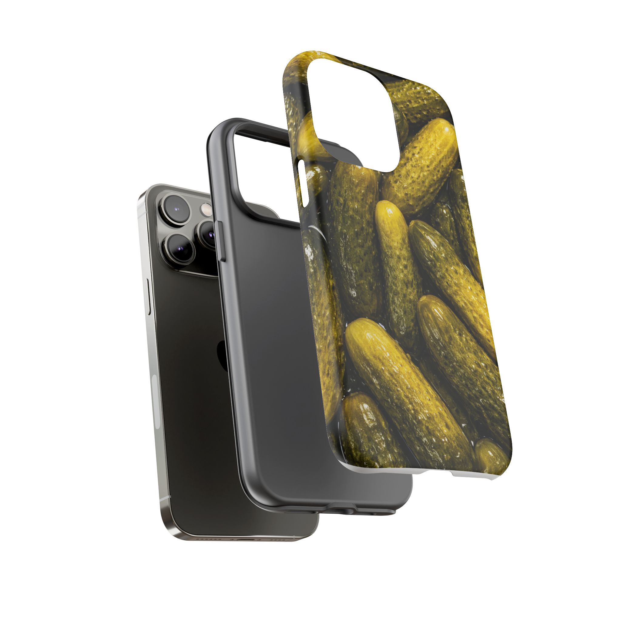 Pickle Pattern iPhone Case — Novelty Pickles Design Protective Case - Image 73