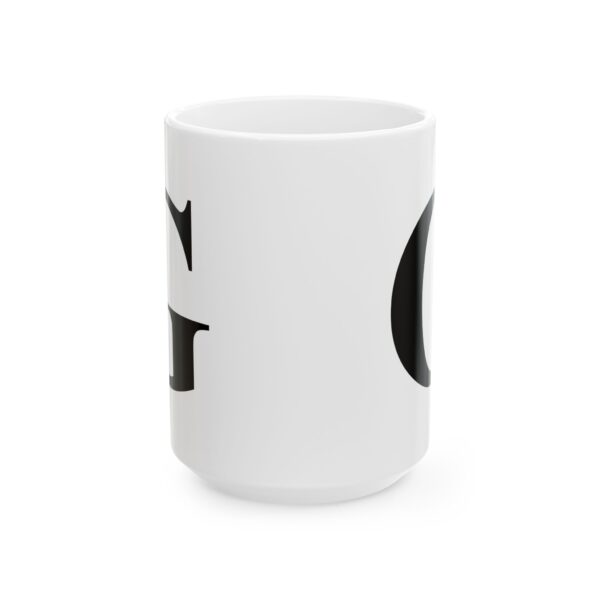 Letter G Monogram Mug – Initial Alphabet Coffee Mug – 11oz/15oz Ceramic Mug