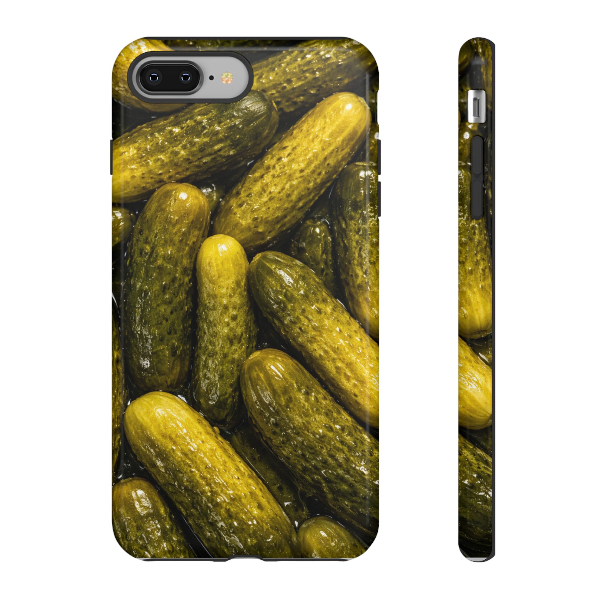 Pickle Pattern iPhone Case — Novelty Pickles Design Protective Case - Image 3