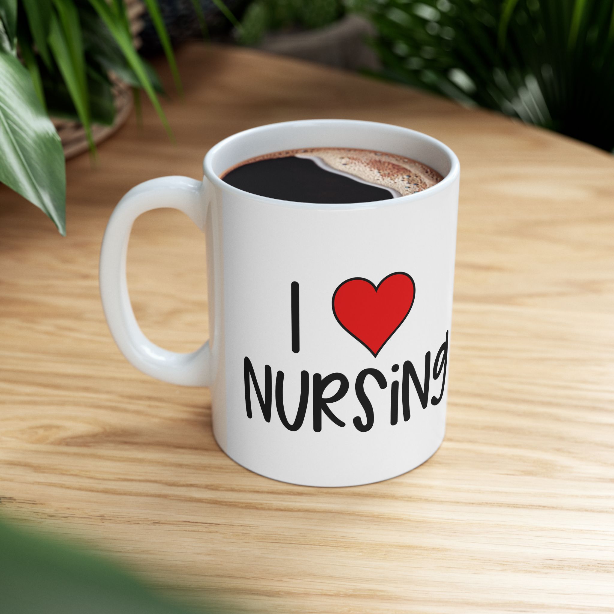 I (Heart) Nursing– Medical Coffee Mug – 11oz/15oz Ceramic Mug - Image 5
