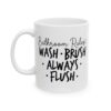 17898972111959448818_2048-1.jpeg Bathroom Rules Wash Brush Always Flush Mug – Funny Gift Coffee Mug – 11oz/15oz Ceramic Mug