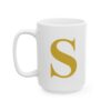 17960671227416873936_2048-2.jpeg Gold Letter S Monogram Mug – Gold Initial Alphabet Coffee Mug – 11oz/15oz Ceramic Mug