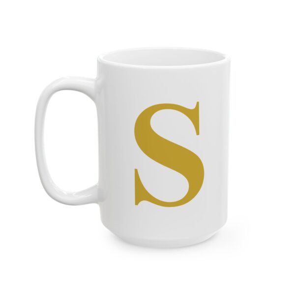 17960671227416873936_2048-2.jpeg Gold Letter S Monogram Mug – Gold Initial Alphabet Coffee Mug – 11oz/15oz Ceramic Mug