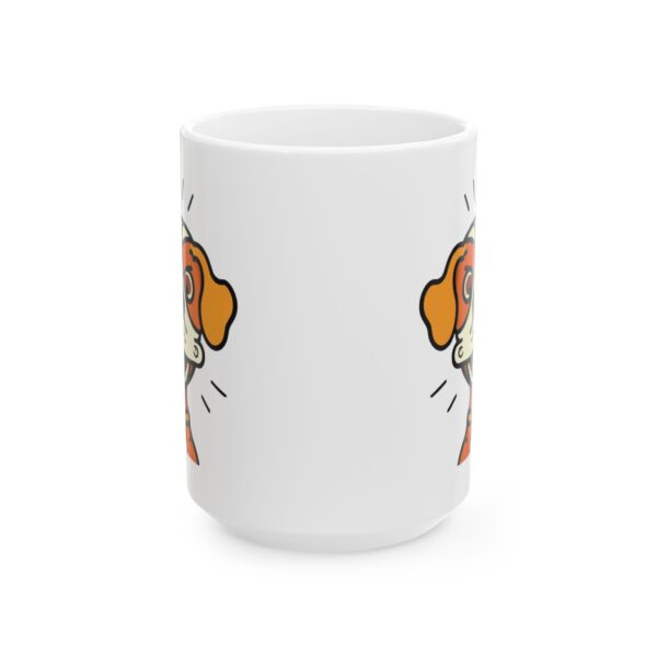 18028483270739475587_2048.jpeg Laughing Orange Hound Dog Lover Mug – Cute Cartoon Puppy Coffee Mug – 11oz/15oz Ceramic Mug