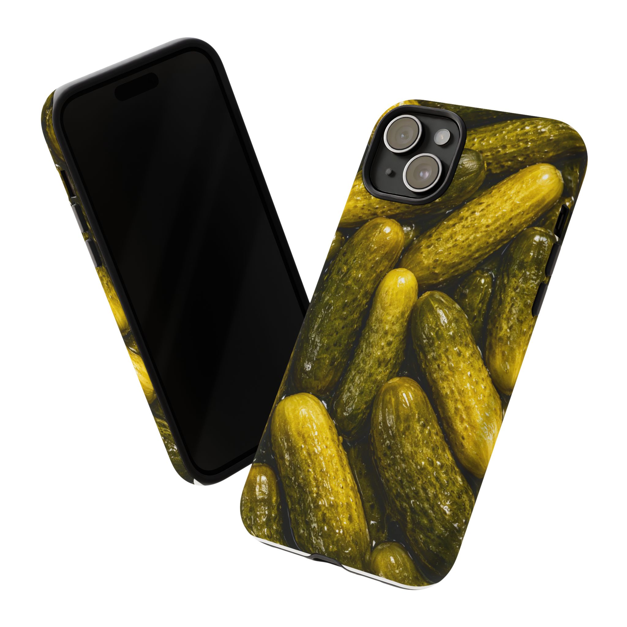 Pickle Pattern iPhone Case — Novelty Pickles Design Protective Case - Image 85