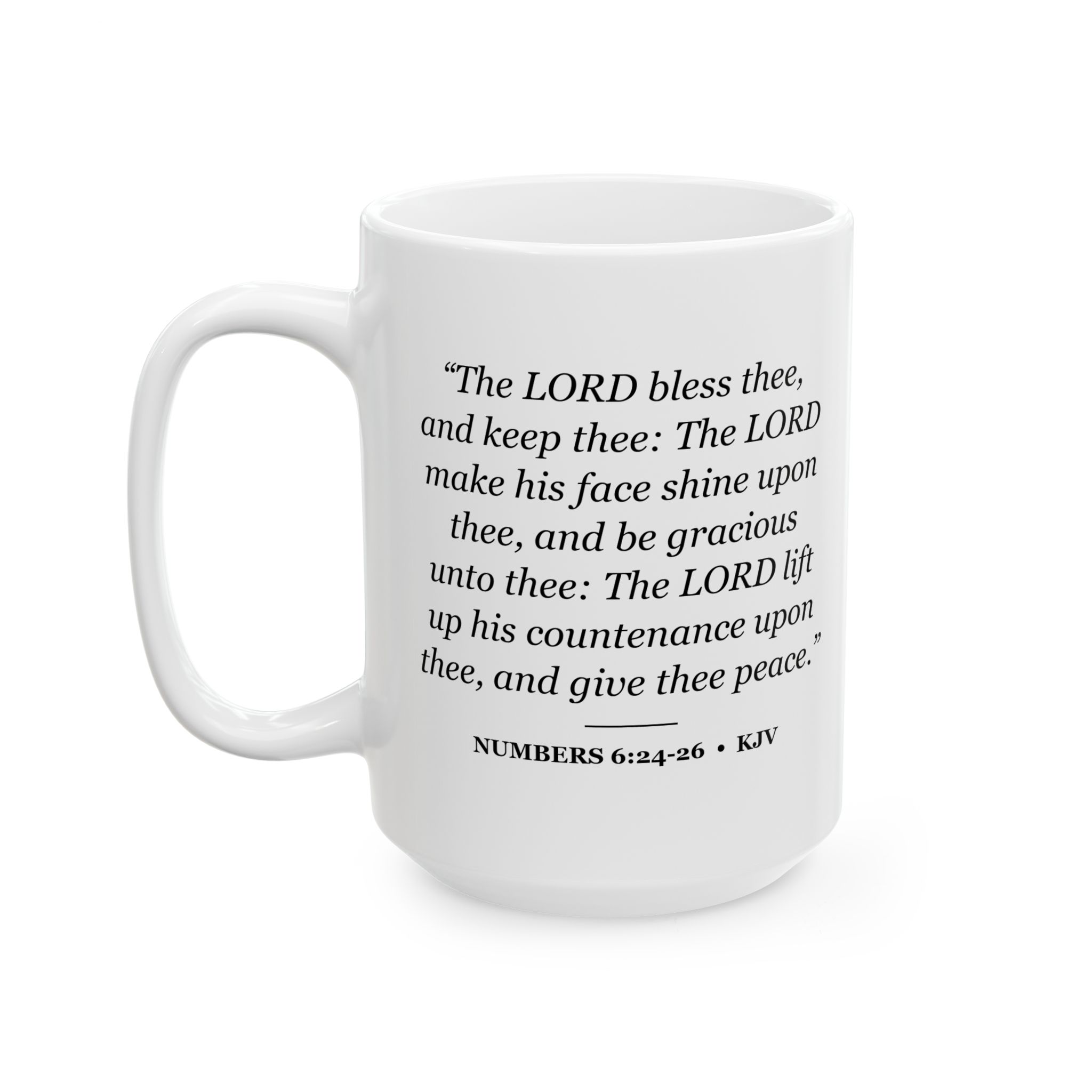 Numbers 6:24-26 Bible Verse Mug – KJV Scripture Coffee Mug – 11oz/15oz Ceramic Mug - Image 7