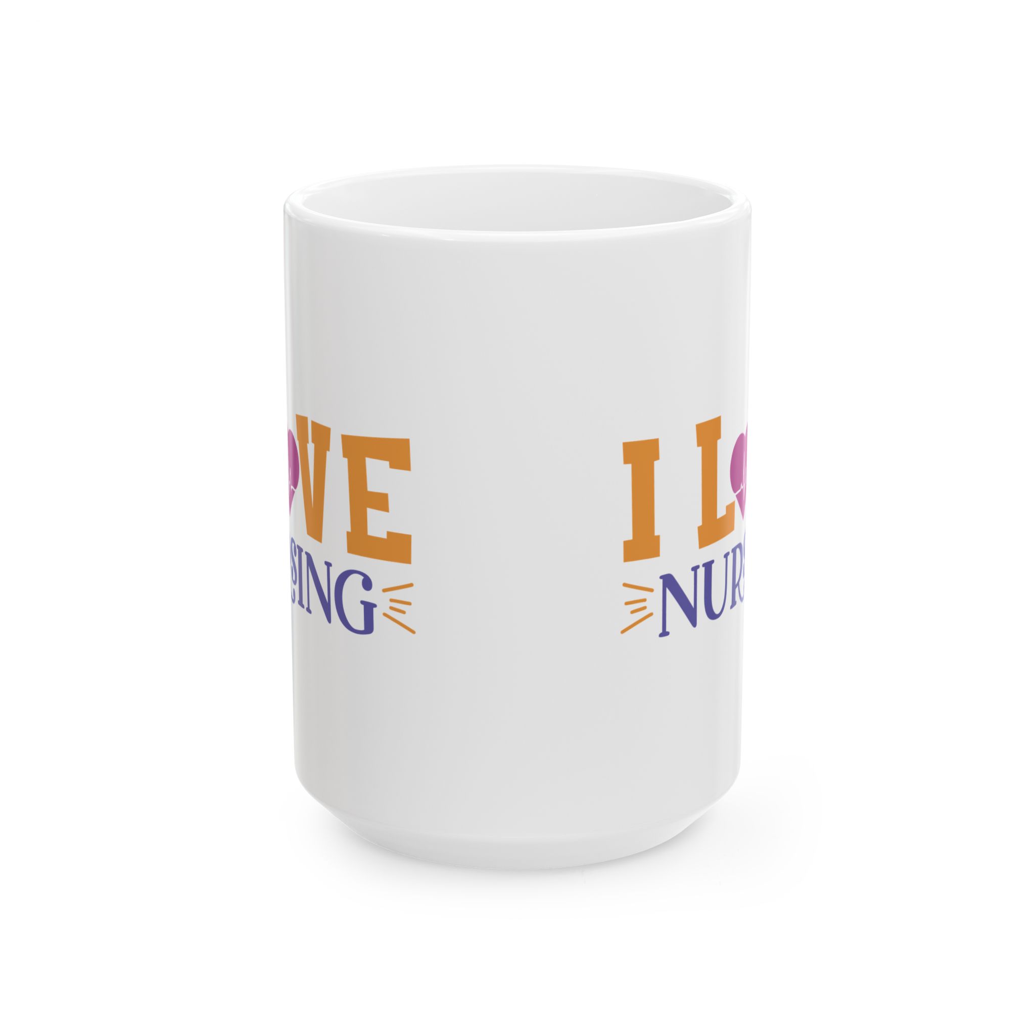 I Love Nursing – Medical Coffee Mug – 11oz/15oz Ceramic Mug - Image 7