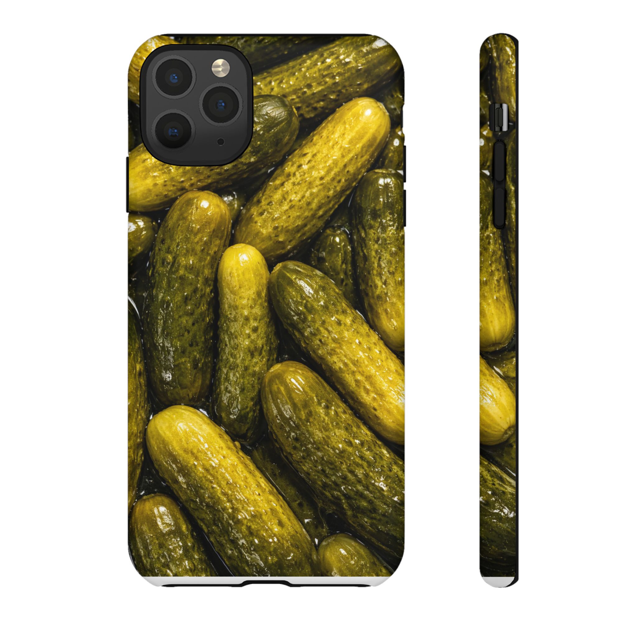 Pickle Pattern iPhone Case — Novelty Pickles Design Protective Case - Image 18
