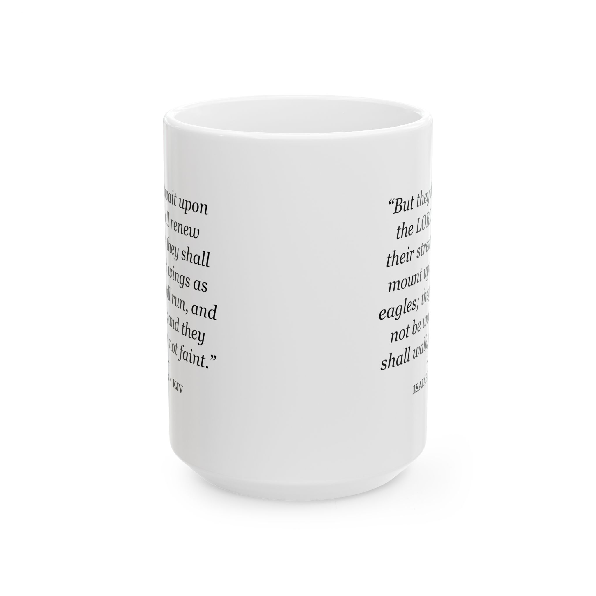Isaiah 40:31 Bible Verse Mug – KJV Scripture Coffee Mug – 11oz/15oz Ceramic Mug - Image 5