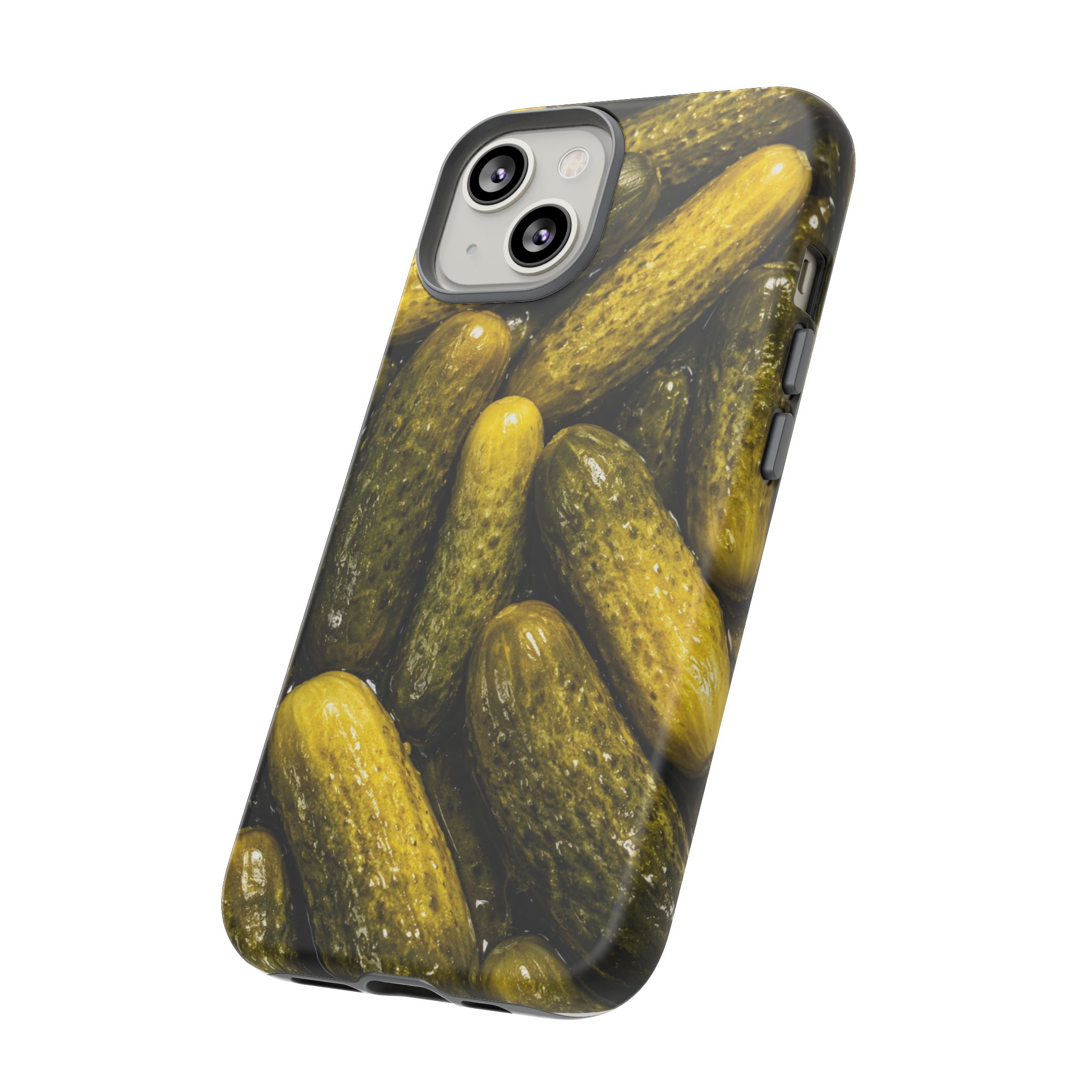 Pickle Pattern iPhone Case — Novelty Pickles Design Protective Case - Image 48