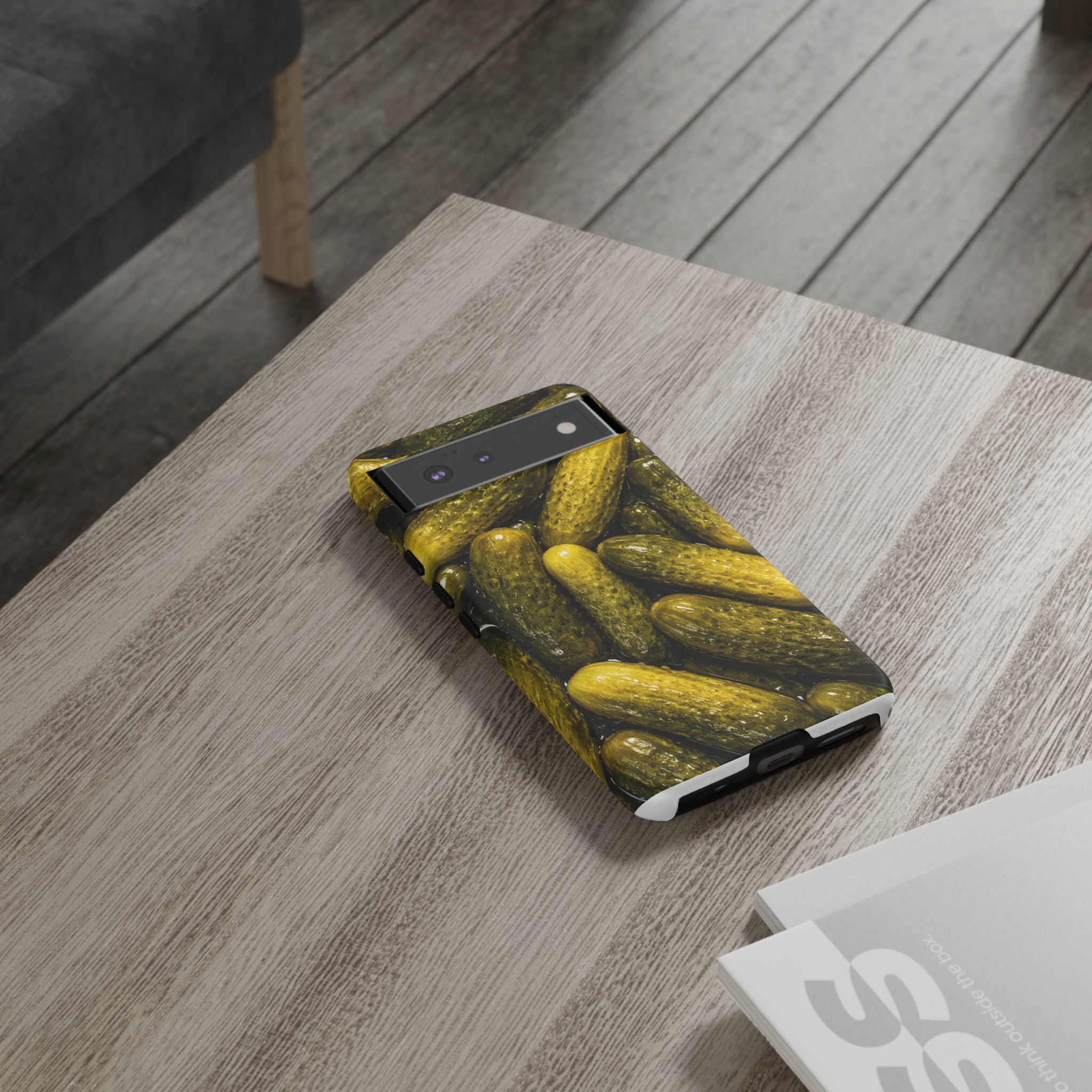 Pickle Pattern Google Pixel Phone Case — Funny Gherkin Protective Cover - Image 4