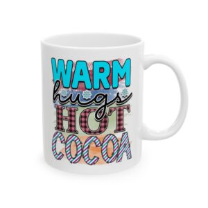 1901498064848866407_2048.jpeg Warm Hugs Hot Cocoa Plaid Winter Mug – Cozy Winter Coffee Mug – 11oz/15oz Ceramic Mug