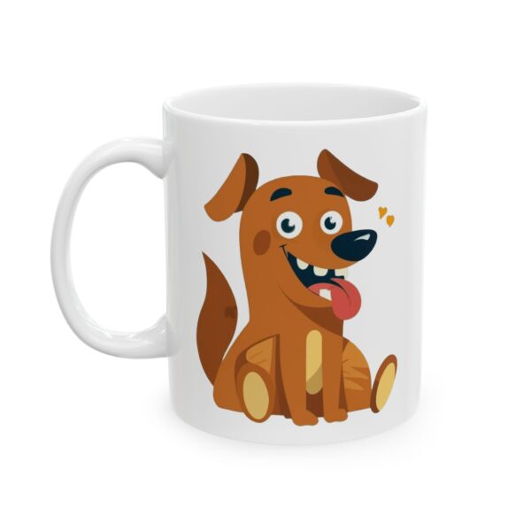 2144899113617867932_2048.jpeg Happy Orange Dog Dog Lover Mug – Cute Cartoon Puppy Coffee Mug – 11oz/15oz Ceramic Mug