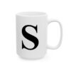 2160542505133839144_2048.jpeg Letter S Monogram Mug – Initial Alphabet Coffee Mug – 11oz/15oz Ceramic Mug