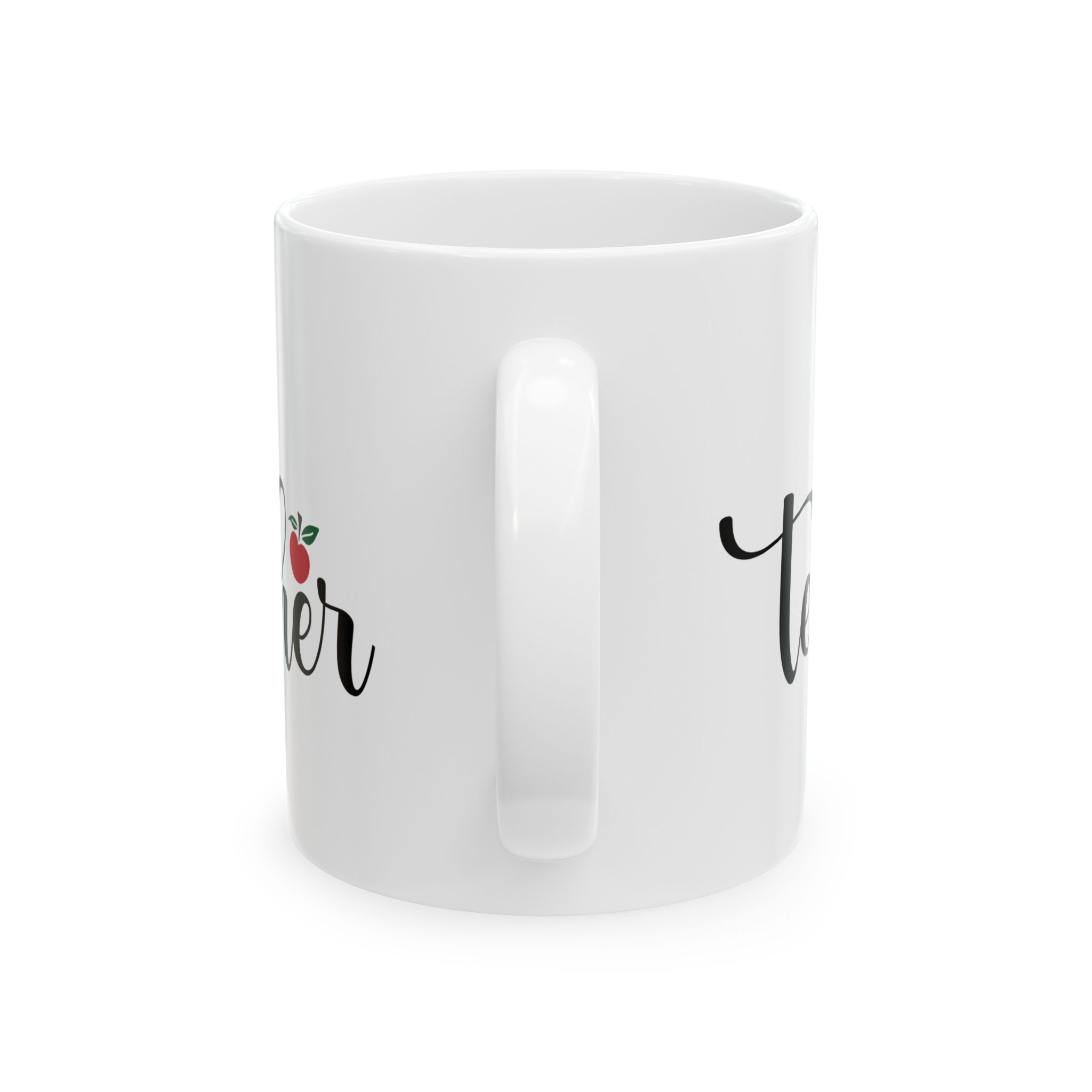 Teacher Appreciation Mug – 'Blessed Teacher' Script Design with Apple Accent (11oz & 15oz) - Image 4