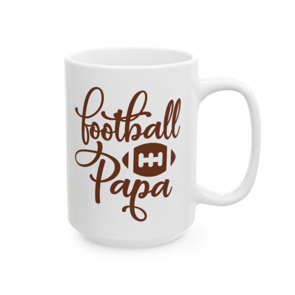 Football Papa Football Mug – Football Fan Coffee Mug – 11oz/15oz Ceramic Mug