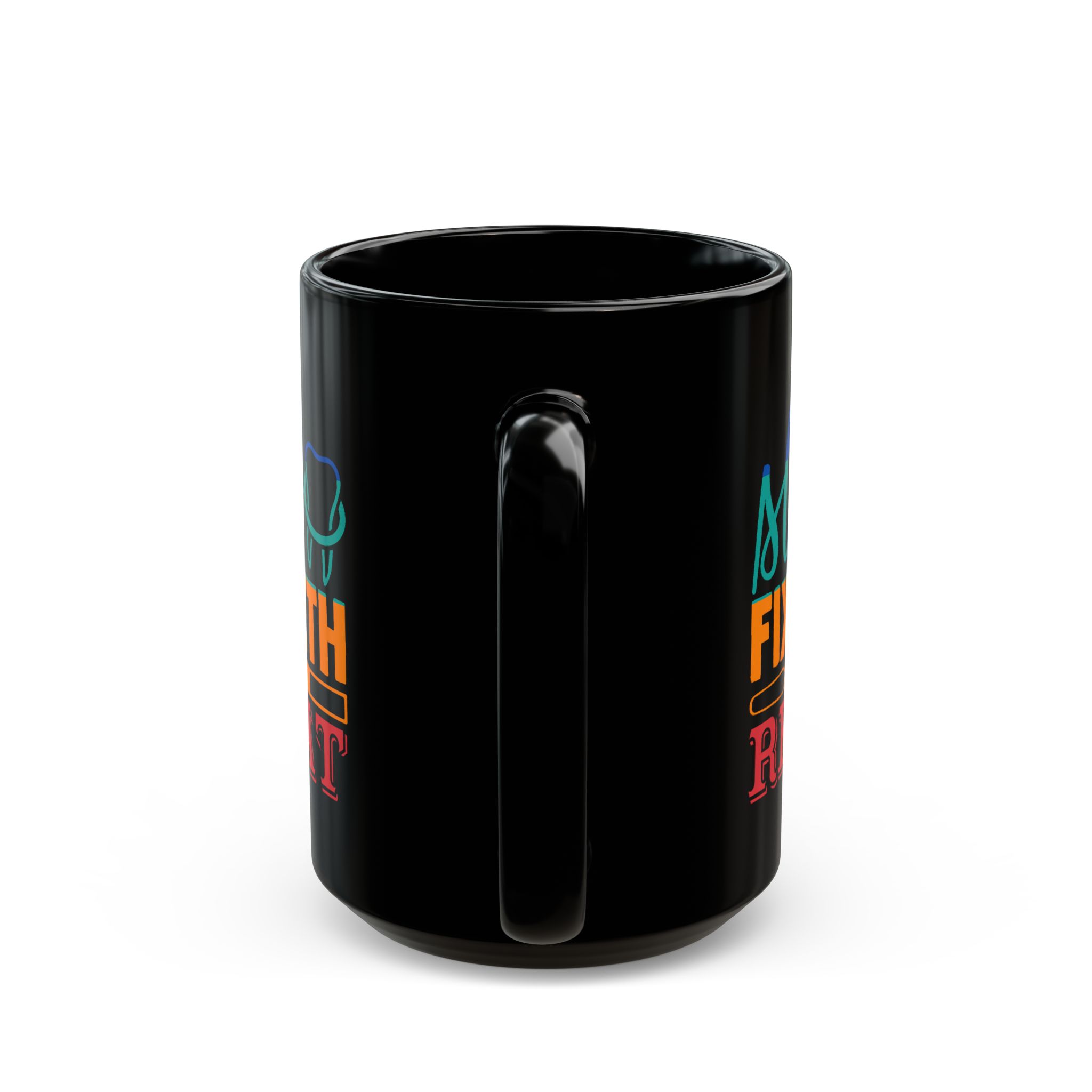 Dentist Mug — "Eat Sleep Fix Teeth Repeat" Personalized Black Coffee Mug - Image 8