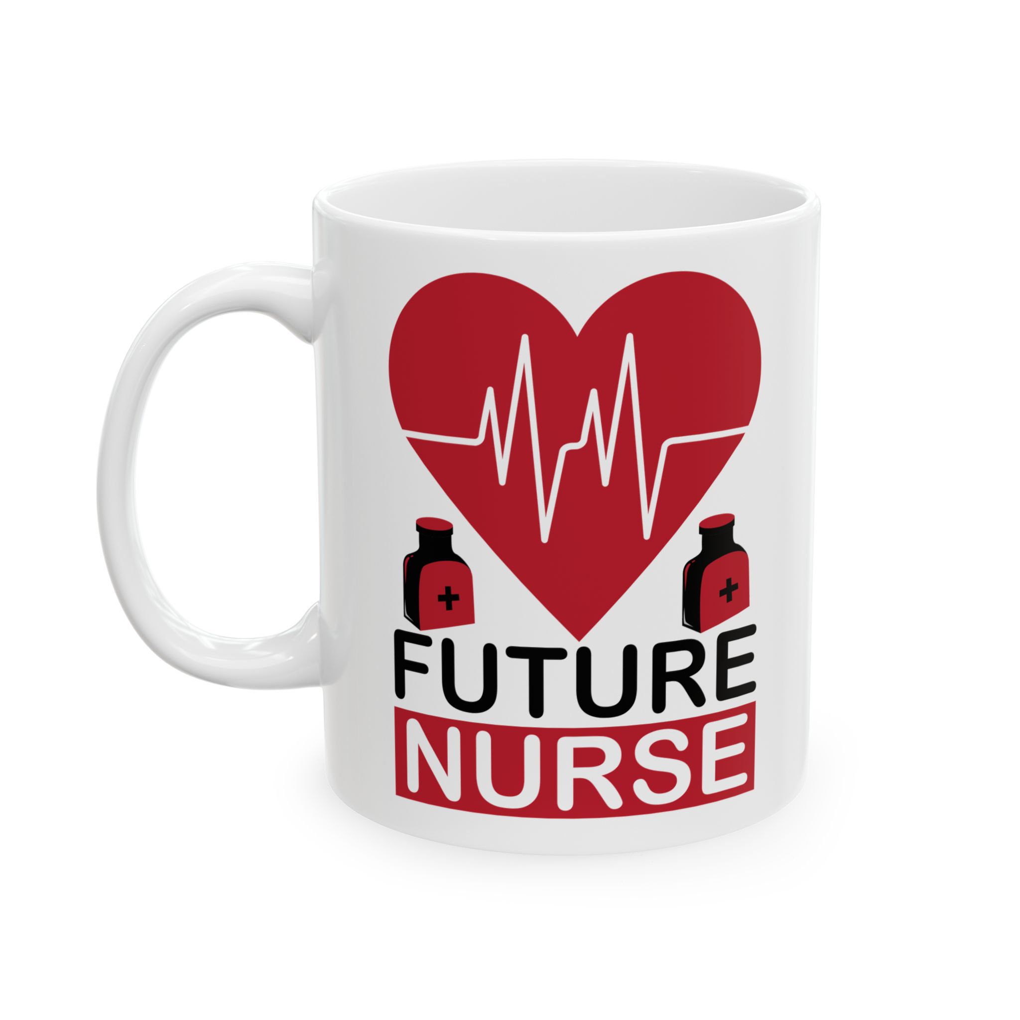 Future Nurse – Medical Coffee Mug – 11oz/15oz Ceramic Mug - Image 3