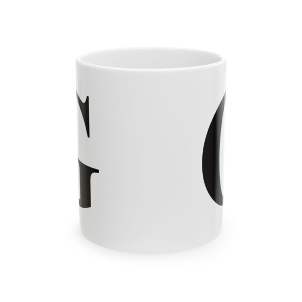 Letter G Monogram Mug – Initial Alphabet Coffee Mug – 11oz/15oz Ceramic Mug