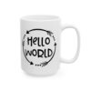 2437330764395646237_2048.jpeg Hello World Arrow Circle Mug – Funny Gift Coffee Mug – 11oz/15oz Ceramic Mug