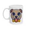 2657227793275751332_2048.jpeg Pup with Yellow Bow Tie Dog Lover Mug – Cute Cartoon Puppy Coffee Mug – 11oz/15oz Ceramic Mug