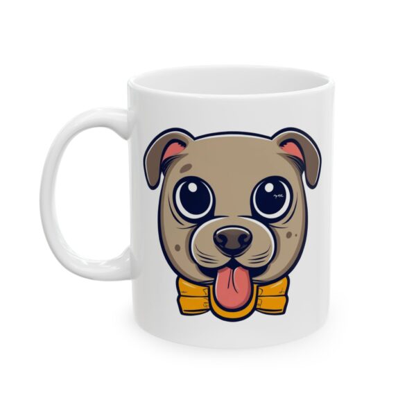 2657227793275751332_2048.jpeg Pup with Yellow Bow Tie Dog Lover Mug – Cute Cartoon Puppy Coffee Mug – 11oz/15oz Ceramic Mug