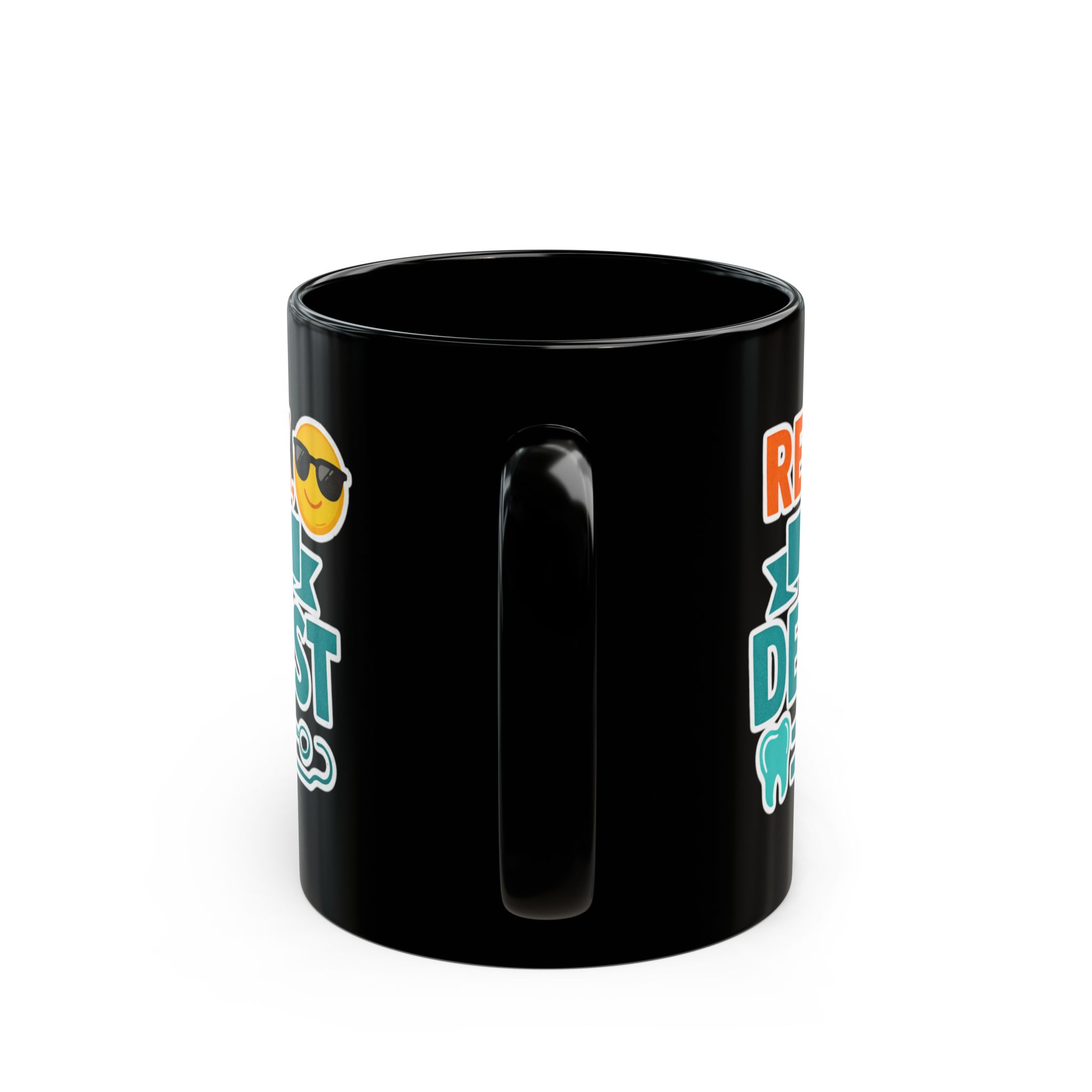 Dentist Coffee Mug — "Relax I'm a Dentist" Black Ceramic Mug (11oz/15oz) - Image 4