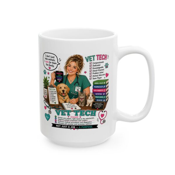 2687729857440479293_2048.jpeg Vet Tech Noun Not Just a Job a Purpose Mug – Career Gift Coffee Mug – 11oz/15oz Ceramic Mug