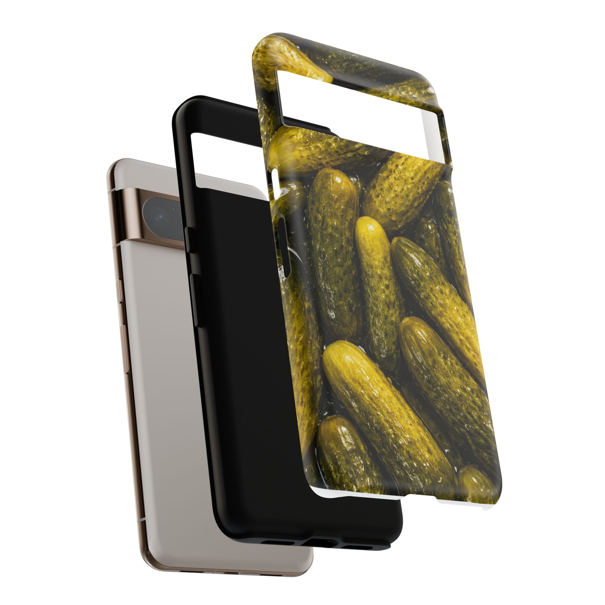 Pickle Pattern Google Pixel Phone Case — Funny Gherkin Protective Cover - Image 28