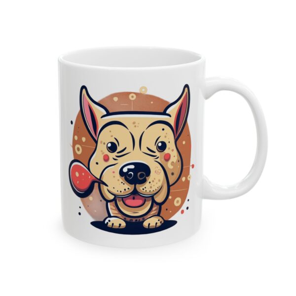 2891213787053686759_2048.jpeg Tough Bulldog with Bubble Dog Lover Mug – Cute Cartoon Puppy Coffee Mug – 11oz/15oz Ceramic Mug
