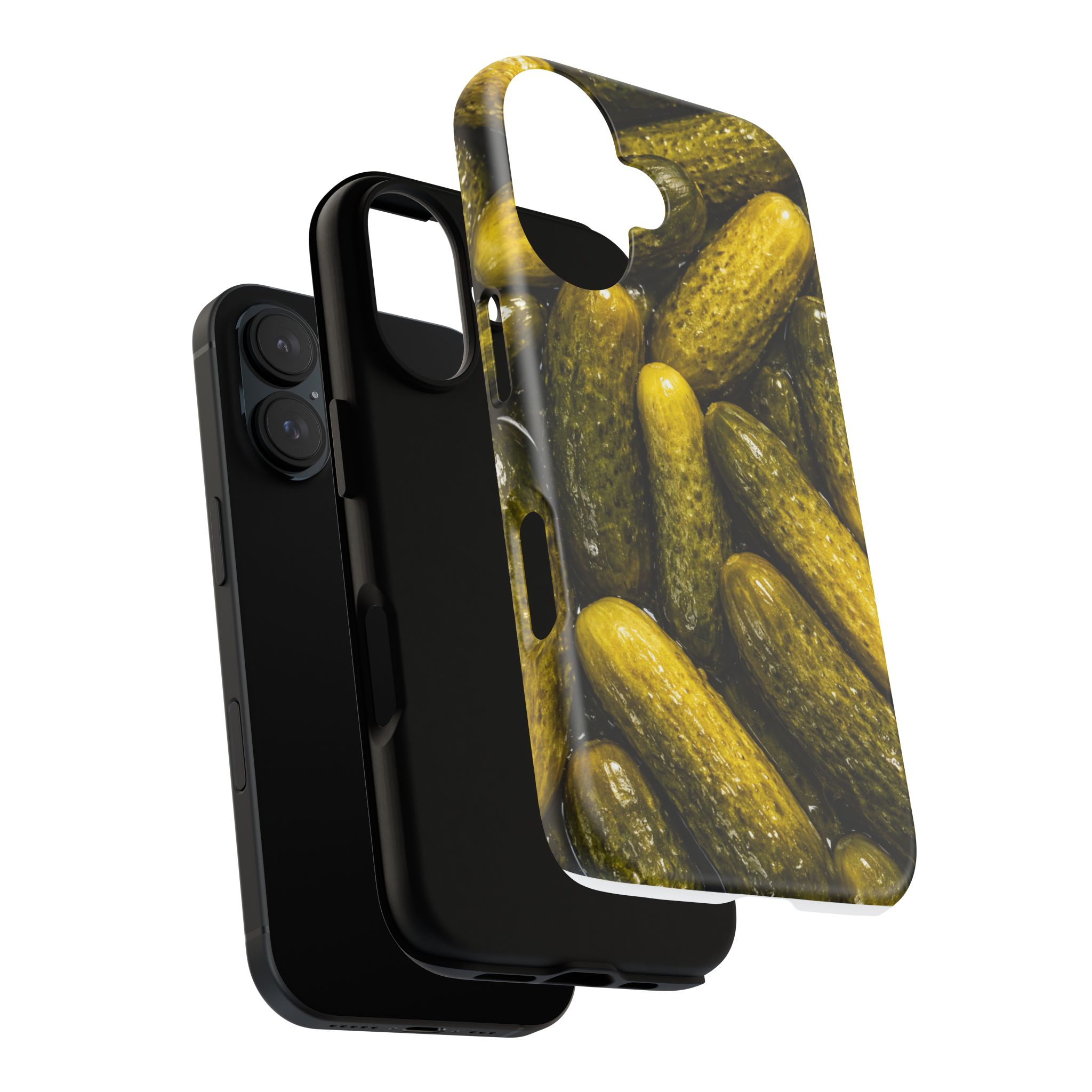 Pickle Pattern iPhone Case — Novelty Pickles Design Protective Case - Image 105