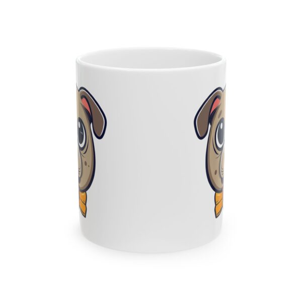 3030358235594112827_2048.jpeg Pup with Yellow Bow Tie Dog Lover Mug – Cute Cartoon Puppy Coffee Mug – 11oz/15oz Ceramic Mug