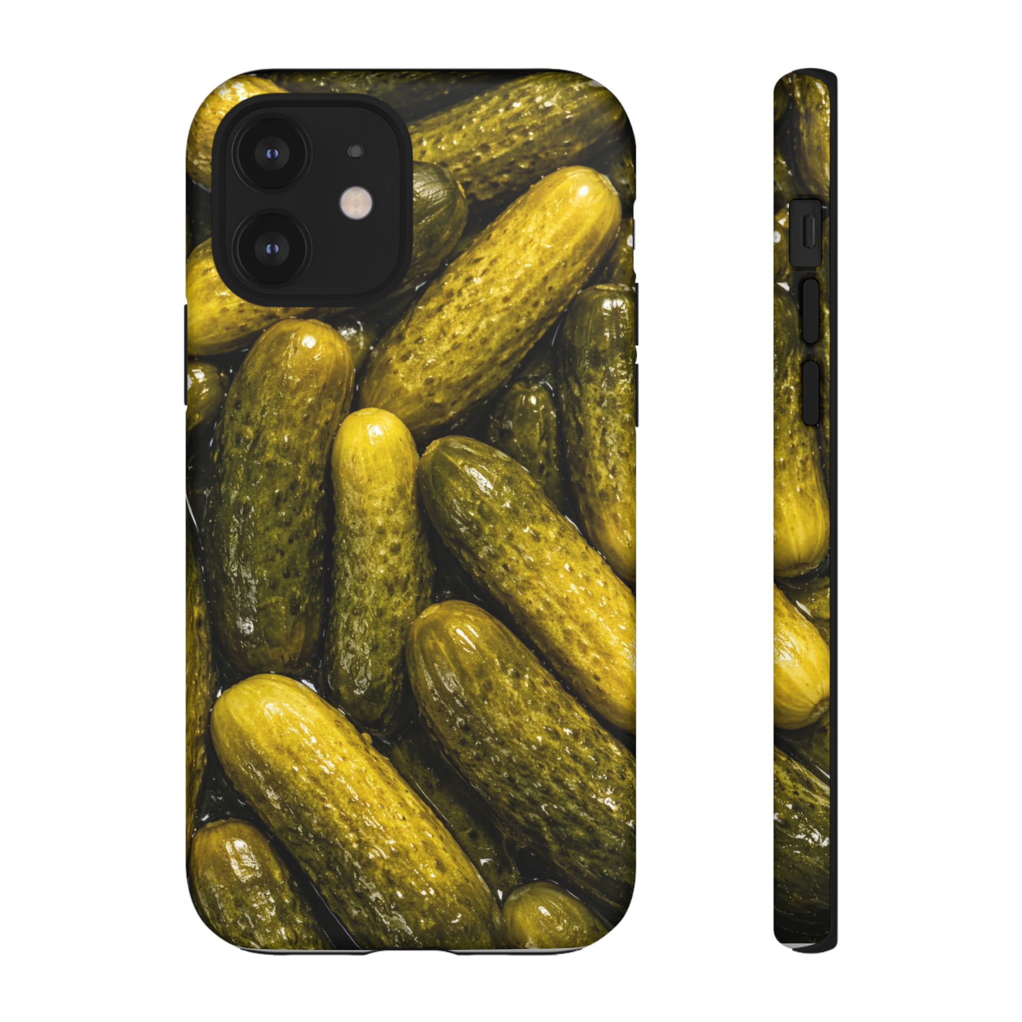 Pickle Pattern iPhone Case — Novelty Pickles Design Protective Case - Image 22