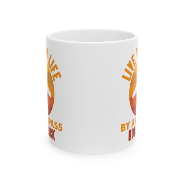 Live Your Life by a Compass Not a Clock Pilot Mug – Aviation Gift Coffee Mug – 11oz/15oz Ceramic Mug