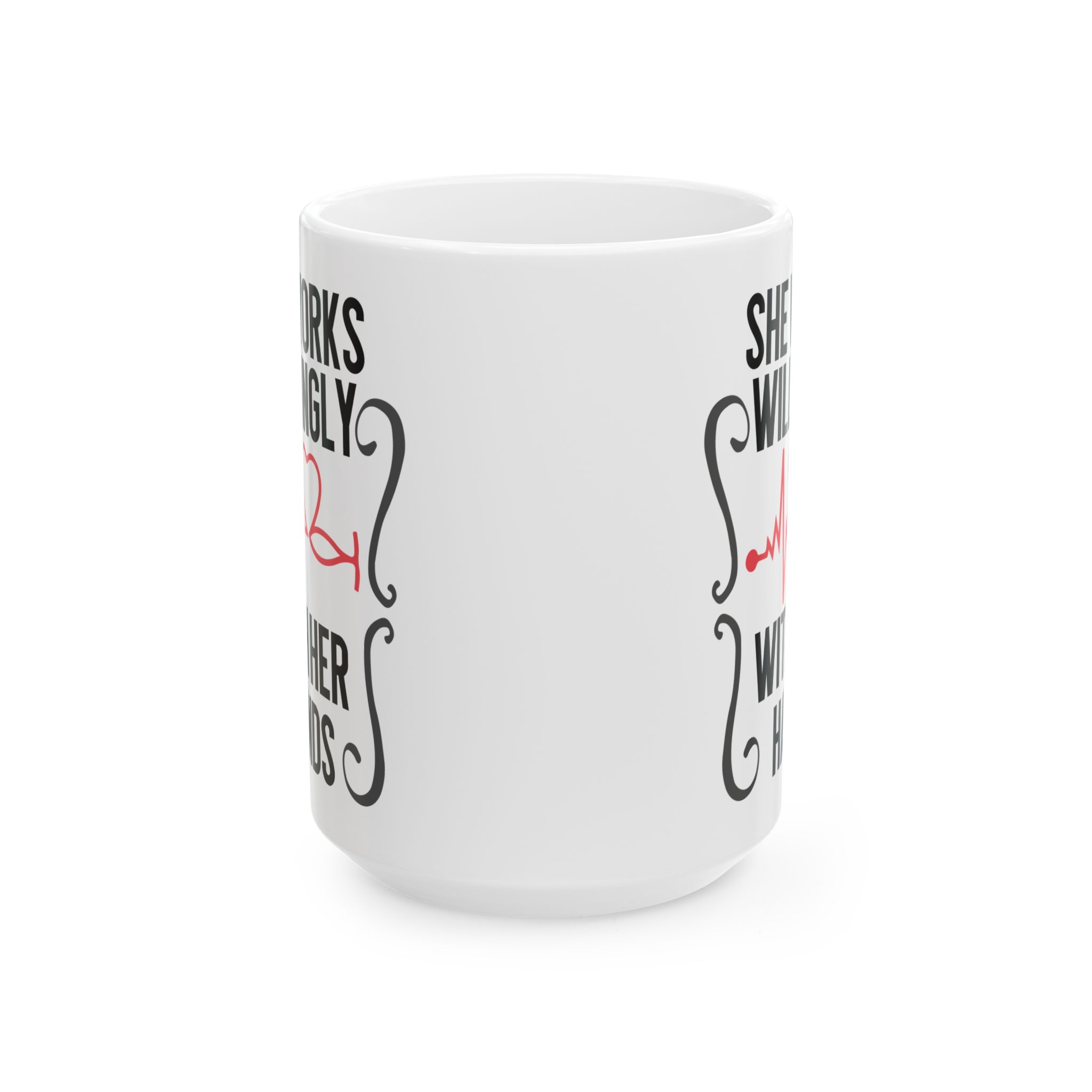 She Works Willingly With Her Hands– Medical Coffee Mug – 11oz/15oz Ceramic Mug - Image 7