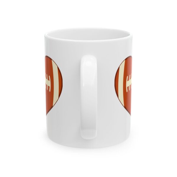 3236835255597458957_2048.jpeg Football Heart Football Mug – Football Fan Coffee Mug – 11oz/15oz Ceramic Mug
