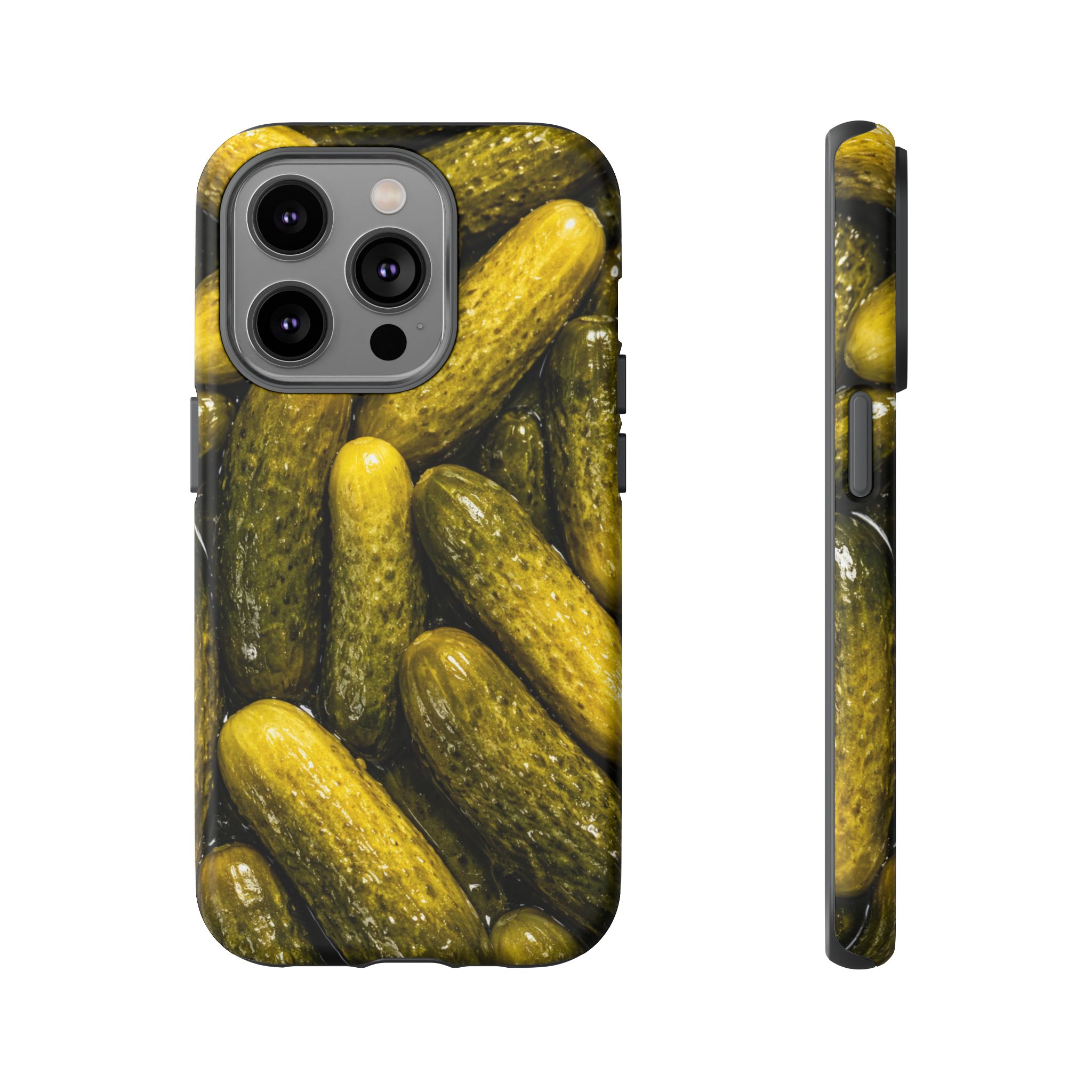 Pickle Pattern iPhone Case — Novelty Pickles Design Protective Case - Image 55