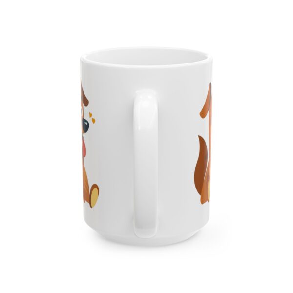 3288455323591634124_2048.jpeg Happy Orange Dog Dog Lover Mug – Cute Cartoon Puppy Coffee Mug – 11oz/15oz Ceramic Mug