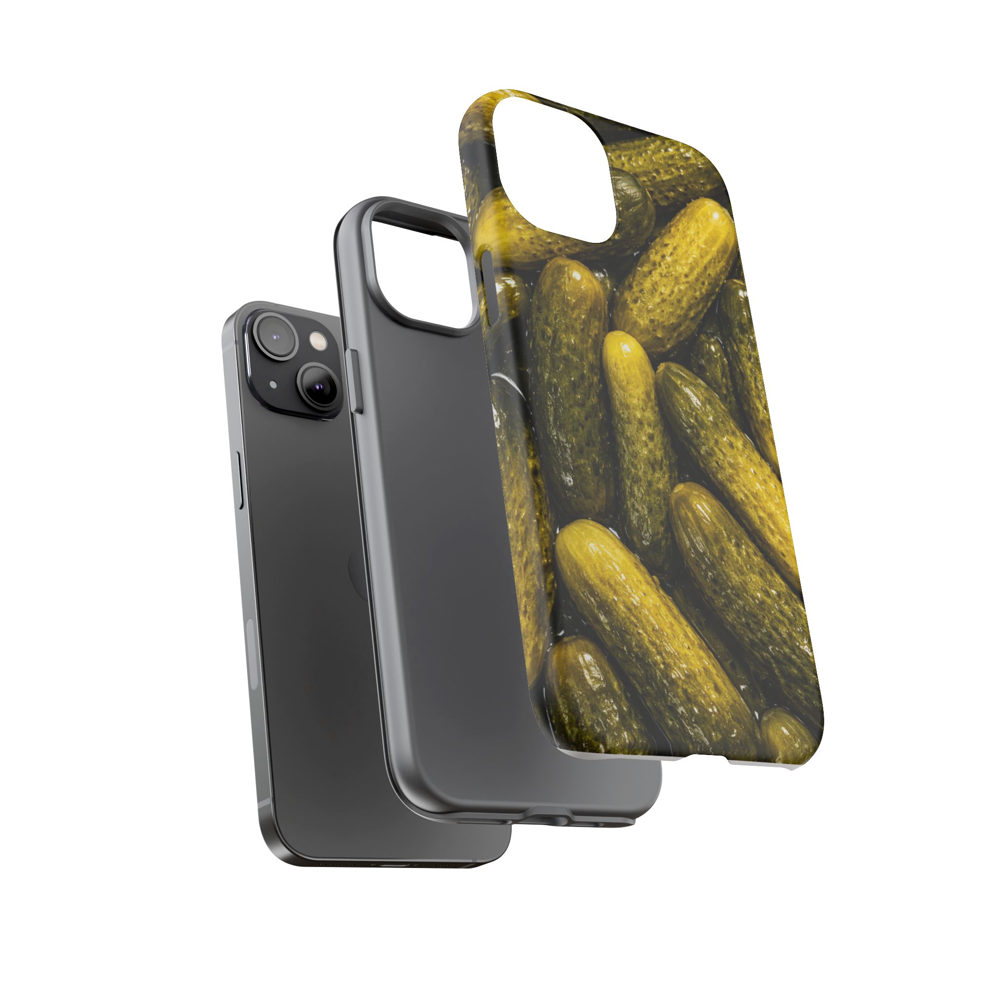 Pickle Pattern iPhone Case — Novelty Pickles Design Protective Case - Image 65