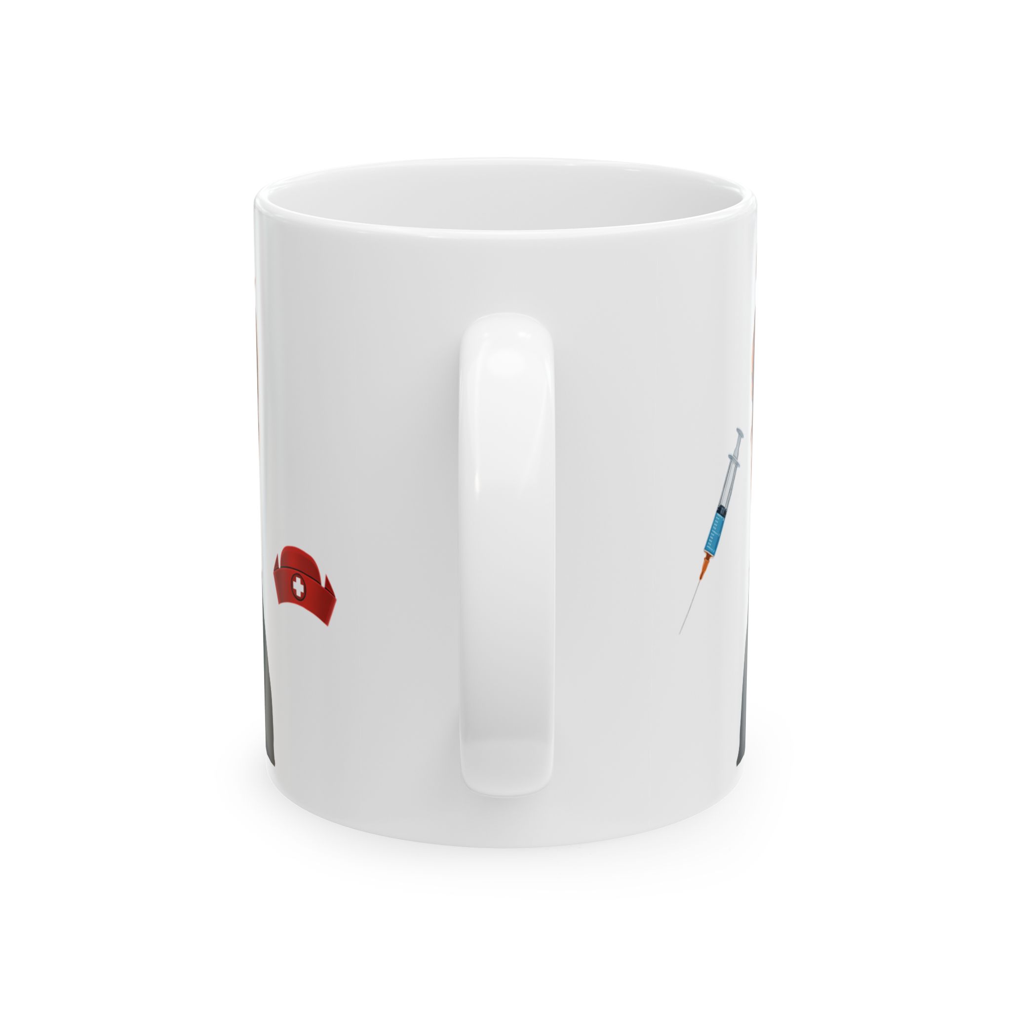 Nurse Syringe and Cap – Medical Nurse Coffee Mug – 11oz/15oz Ceramic Mug - Image 4