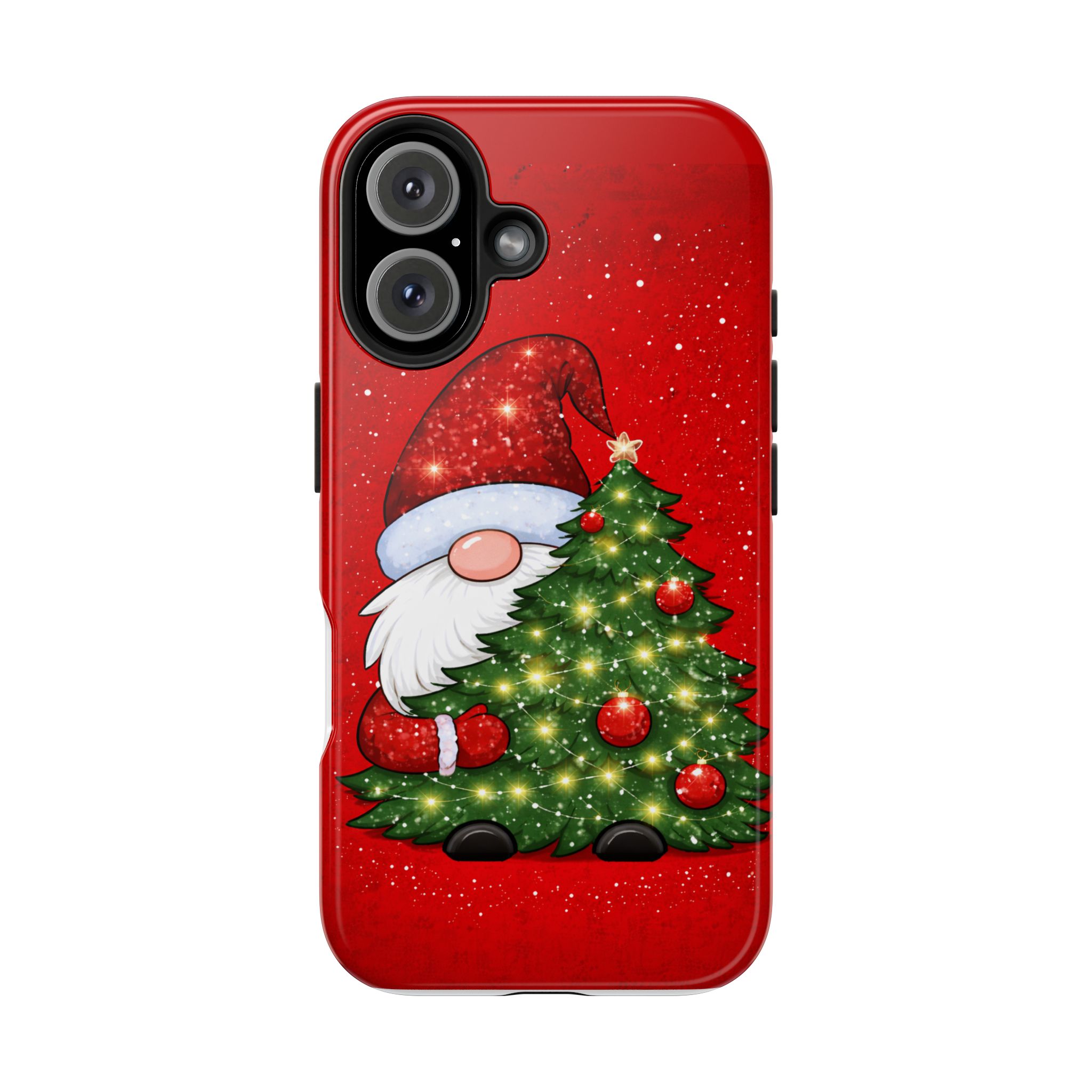 Christmas Gnome Tough Phone Case — Cute Santa Tree Holiday Protection