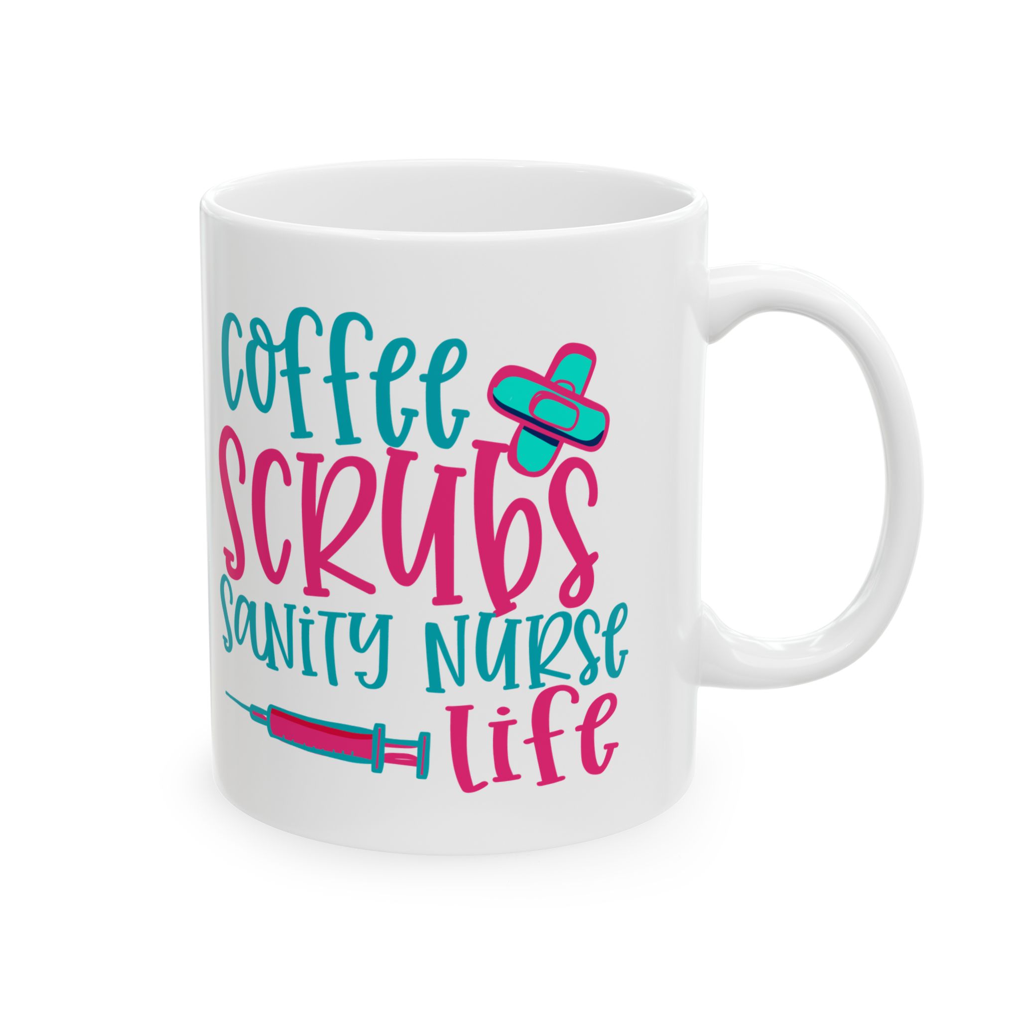 Coffee Scrubs Sanity Nurse Life – Medical Coffee Mug – 11oz/15oz Ceramic Mug