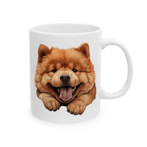 3740007949332769476_2048.jpeg Chow Chow Peeking Dog Mug – Dog Lover Coffee Mug – 11oz/15oz Ceramic Mug