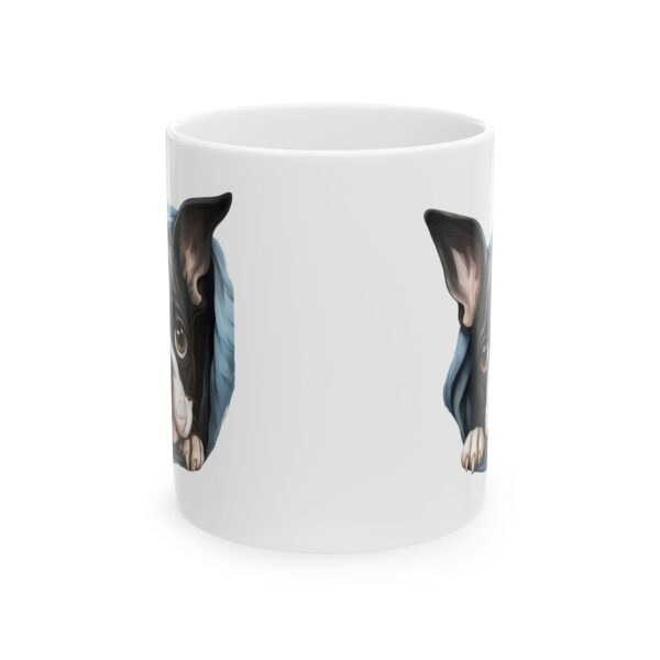 3748366098742746084_2048.jpeg Boston Terrier Peeking Dog Mug – Dog Lover Coffee Mug – 11oz/15oz Ceramic Mug