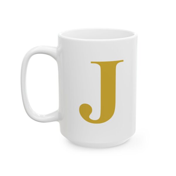 3762880443761858522_2048-1.jpeg Gold Letter J Monogram Mug – Gold Initial Alphabet Coffee Mug – 11oz/15oz Ceramic Mug