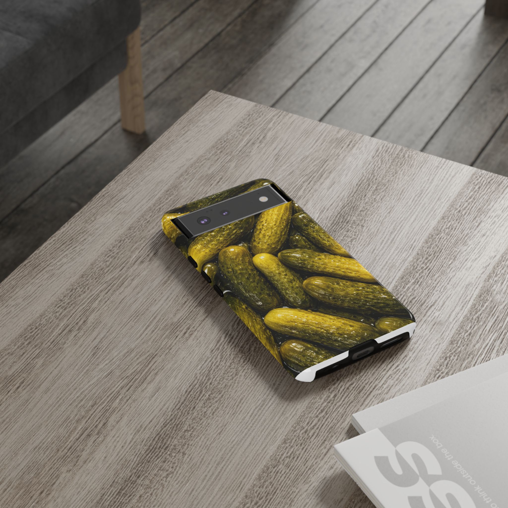 Pickle Pattern Google Pixel Phone Case — Funny Gherkin Protective Cover - Image 2